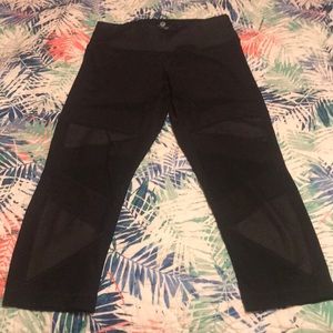 Black yoga work out pants